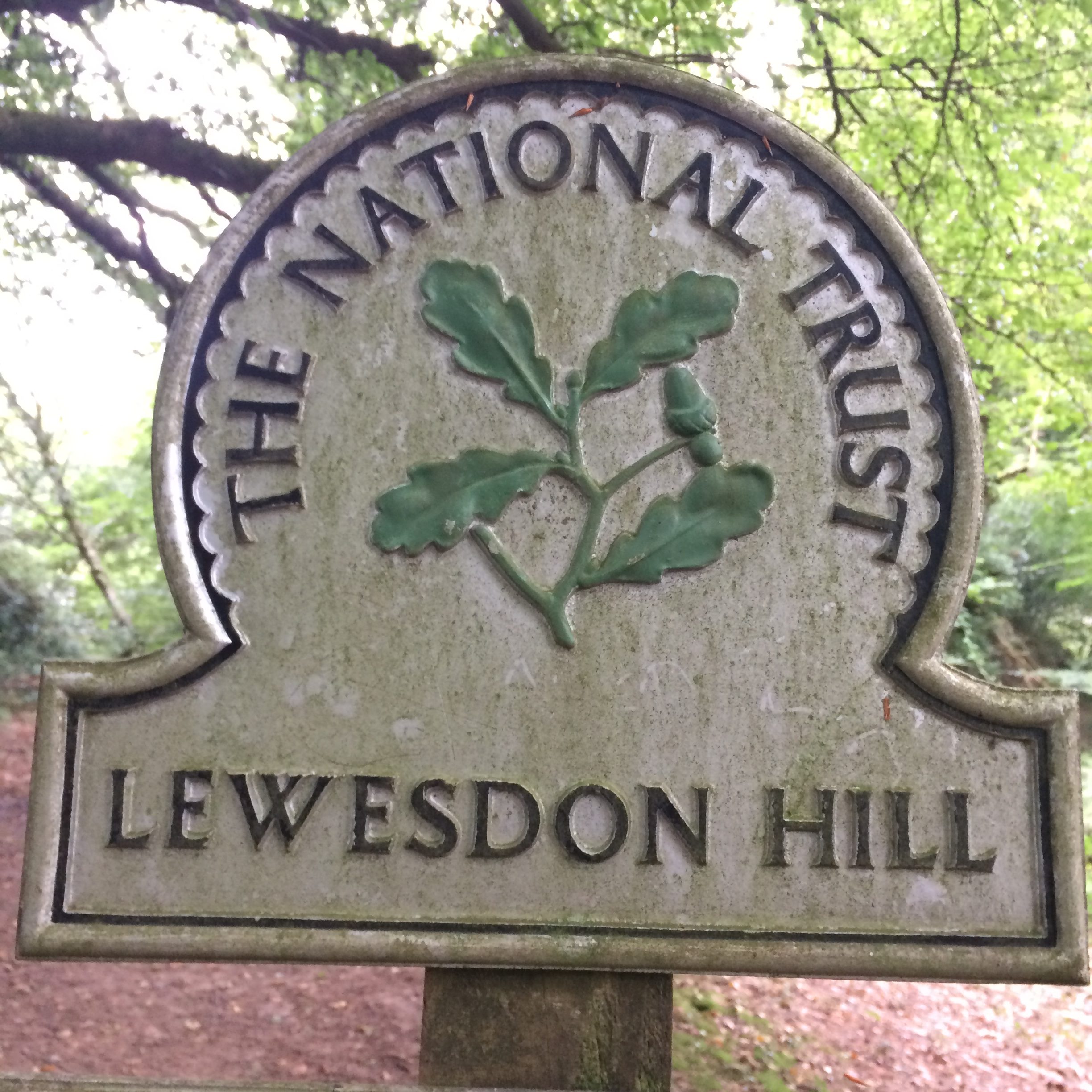 National Trust sign - Lewesdon Hill