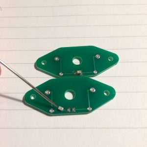 Mounting the SMD capacitor